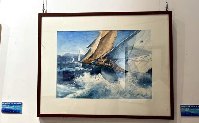 艺术无国界!中法名家画作联展今日在烟台美术馆开展